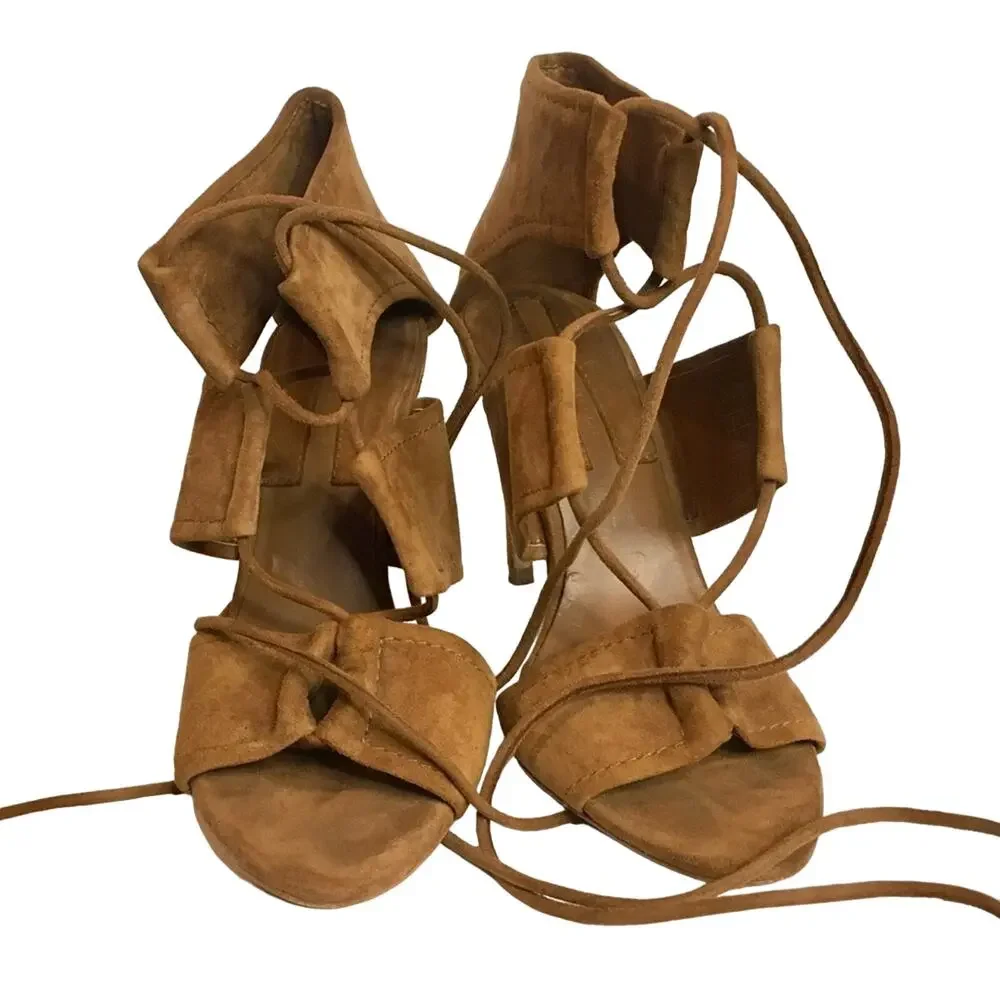 ZARA WRAP AROUND LEATHER SANDAL